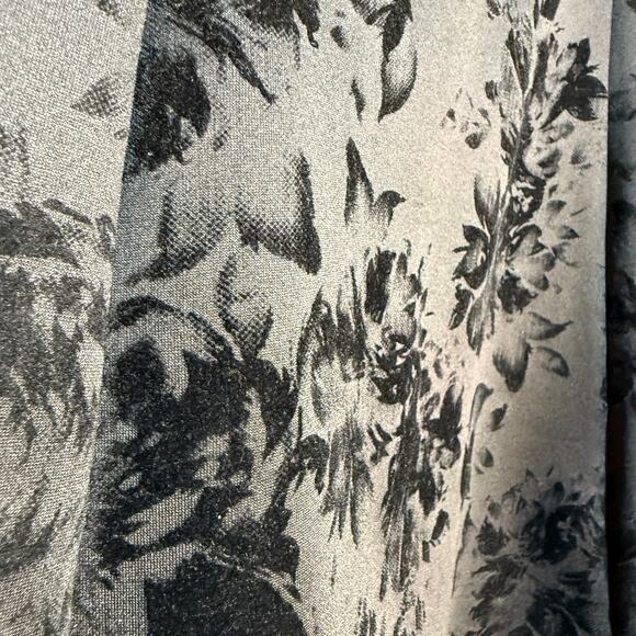 Prosecco One Shoulder Mini Dress Women 6 Black Velvet Burnout Whimsigoth Party - Picture 7 of 9